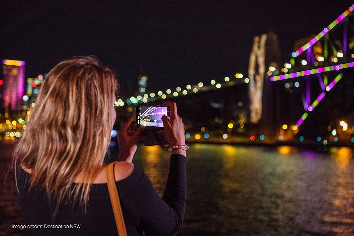 Luxury Catamaran Late Night Vivid Cruise